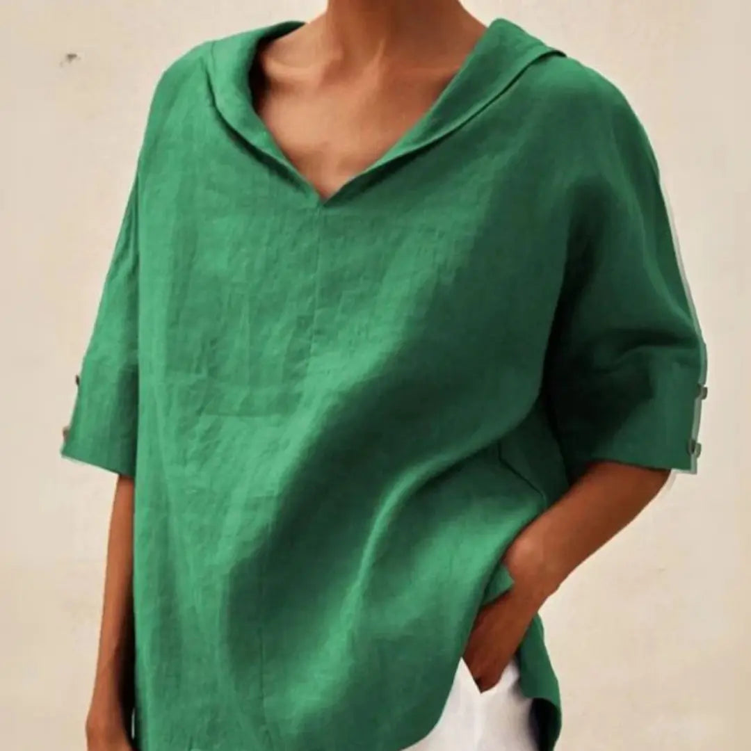 Melissa | Damska Lniana Bluzka | Lekka i Stylowa Butik Modowy