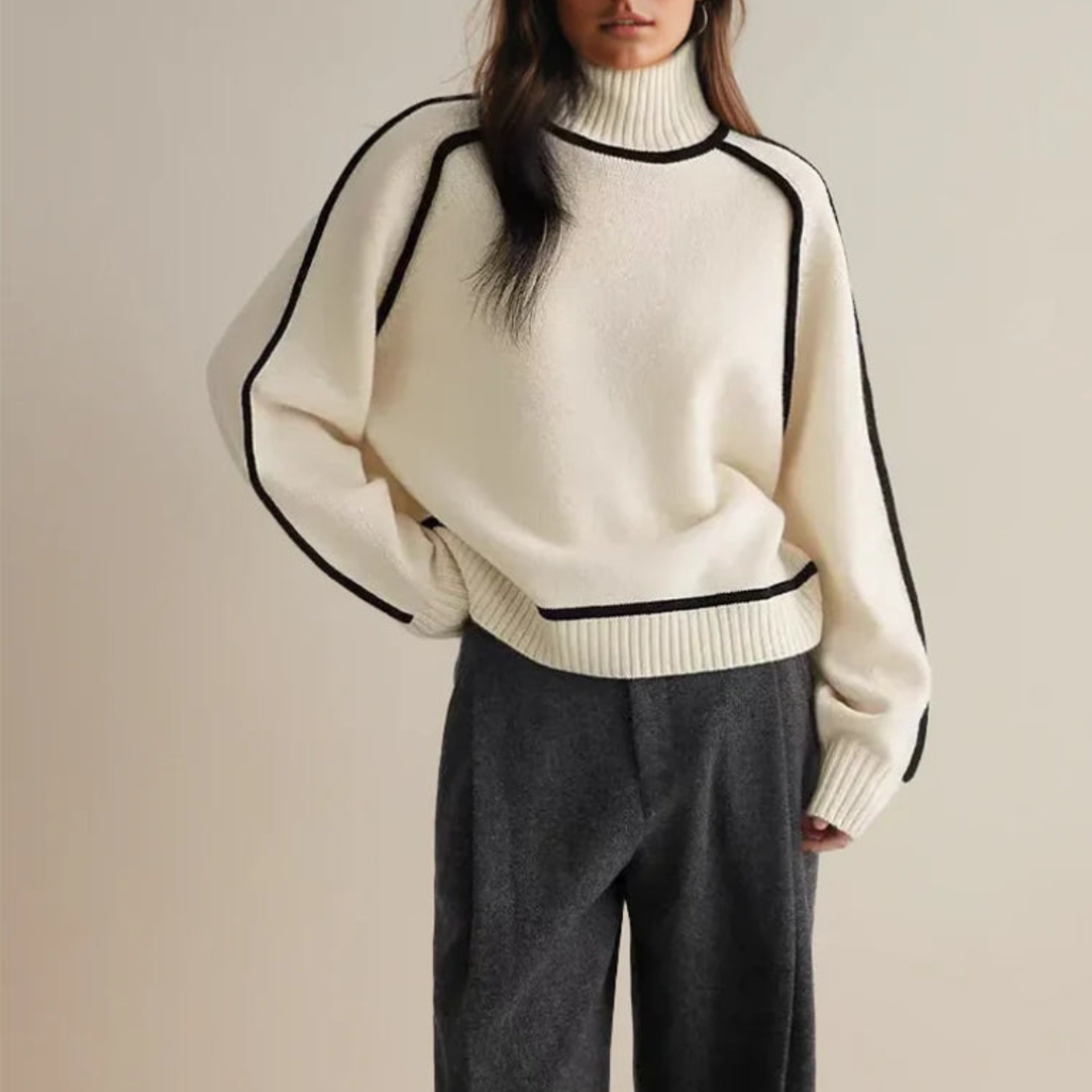 Patryka Ciepły Sweter Damski z Golfem | Jesień Zima Butik Modowy