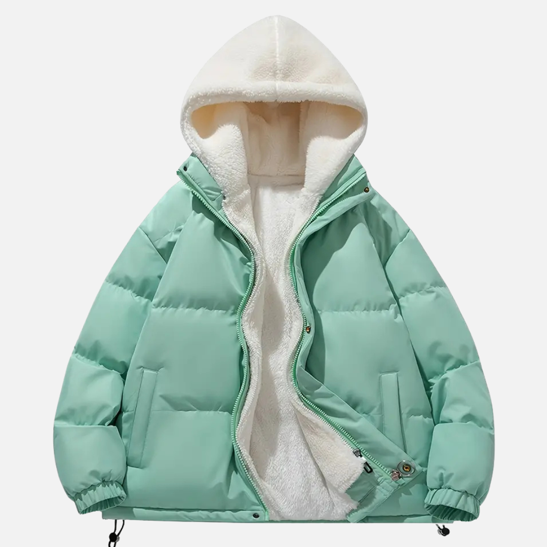 Karolinka Kurtka Zimowa Damska z Kapturem | Ciepła i Ocieplana Butik Modowy