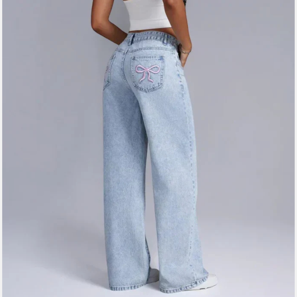 Chiara Szerokie Jeansy Damskie | Modne i Komfortowe Butik Modowy