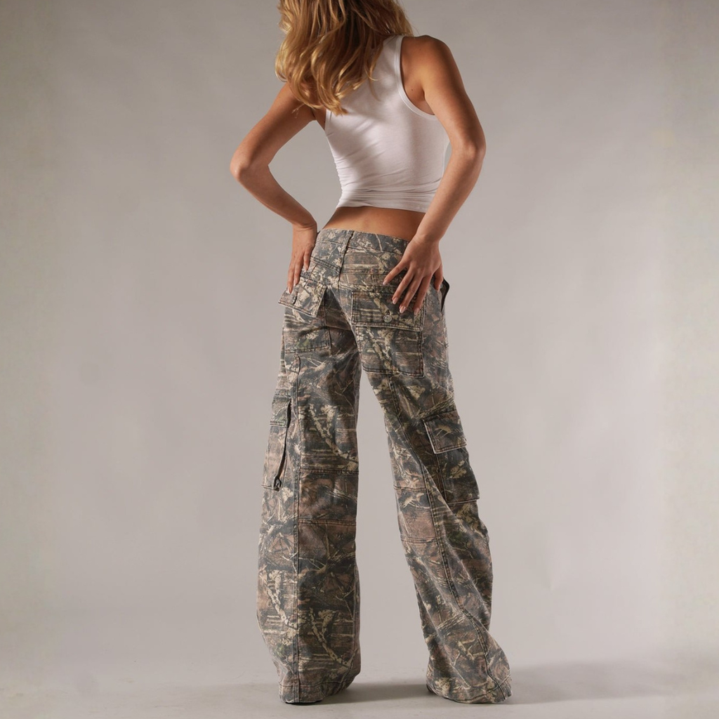 Rozycka Spodnie Cargo Damskie Moro | Modne i Funkcjonalne Butik Modowy