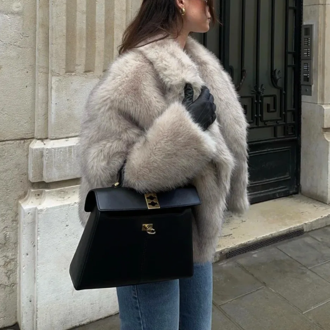 Chona Kurtka Damska ze Sztucznego Futra | Krótka i Elegancka Butik Modowy