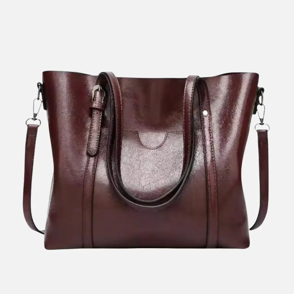 Iwonka Damska Skórzana Torebka na Ramię | Elegancka i Uniwersalna Butik Modowy