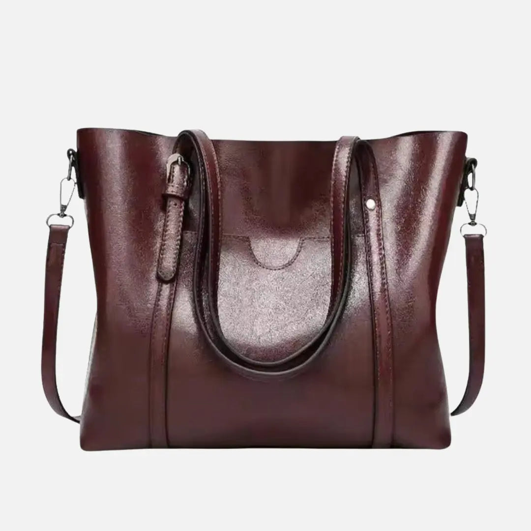 Iwonka Damska Skórzana Torebka na Ramię | Elegancka i Uniwersalna Butik Modowy