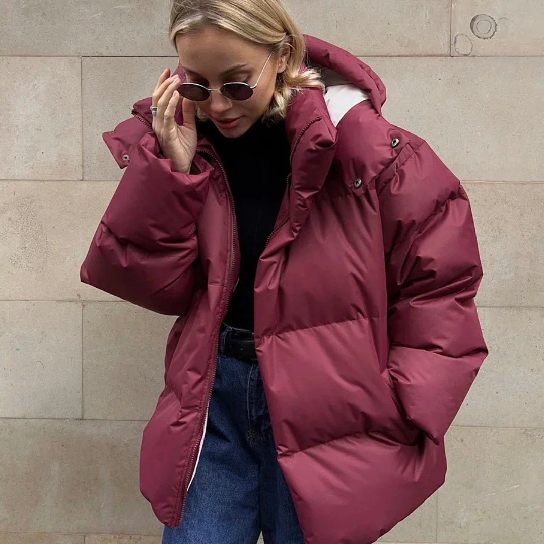 Michala Pikowana Kurtka Damska | Ciepła i Zimowa Butik Modowy