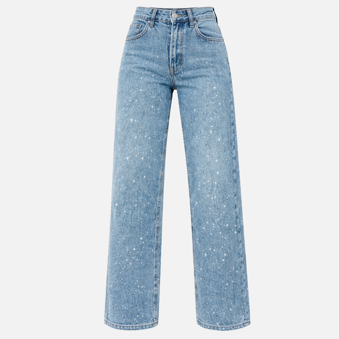 Lorenza Jeansy Damskie z Wysokim Stanem | Stylowe i Modne Butik Modowy