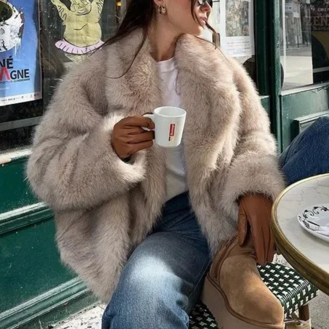 Chona Kurtka Damska ze Sztucznego Futra | Krótka i Elegancka Butik Modowy