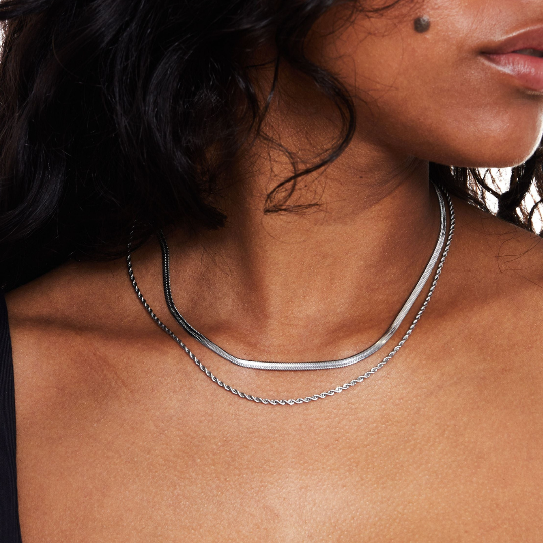 Lucyna Naszyjnik Warstwowy | Złoty i Wodoodporny