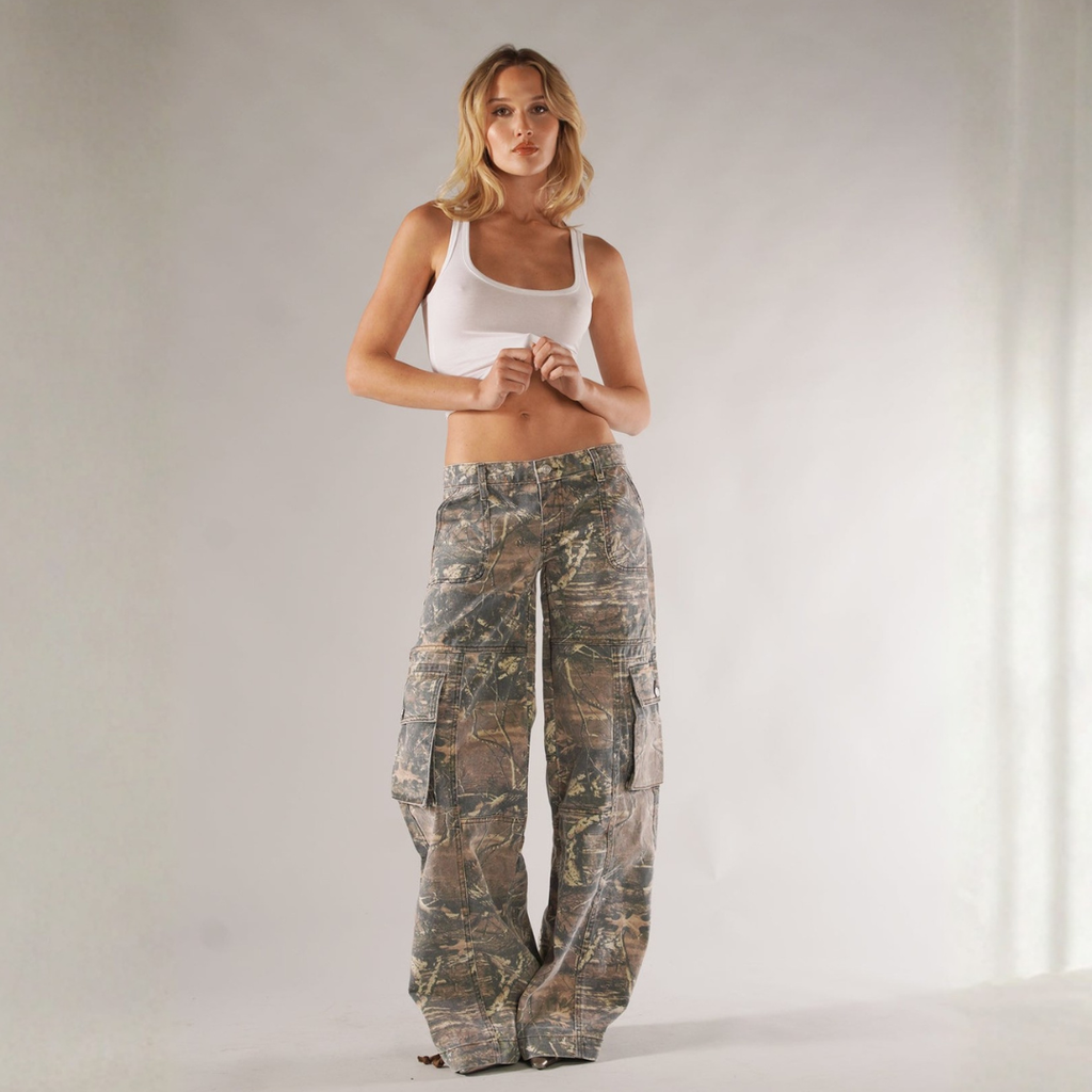 Rozycka Spodnie Cargo Damskie Moro | Modne i Funkcjonalne Butik Modowy