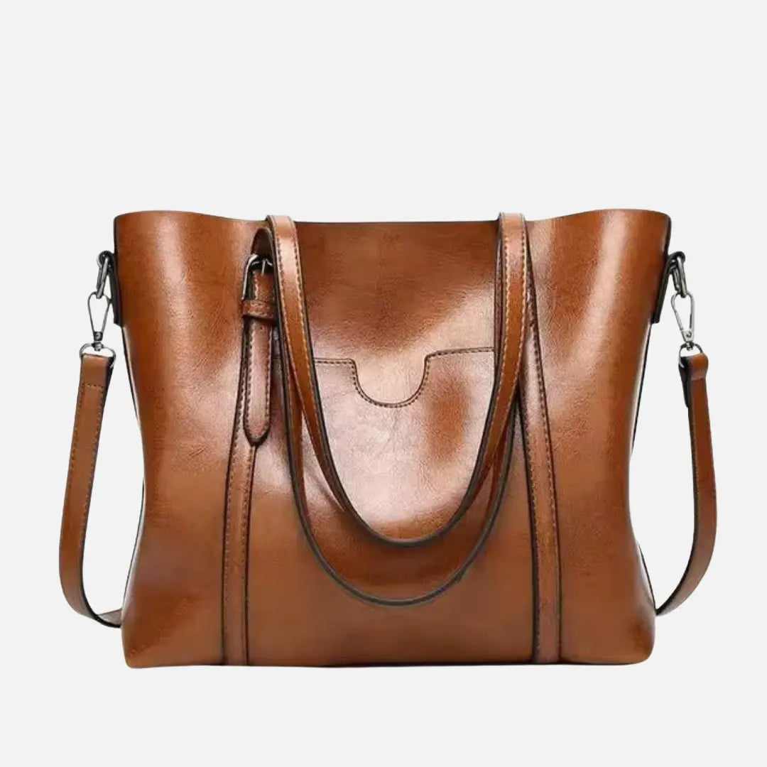 Iwonka Damska Skórzana Torebka na Ramię | Elegancka i Uniwersalna Butik Modowy