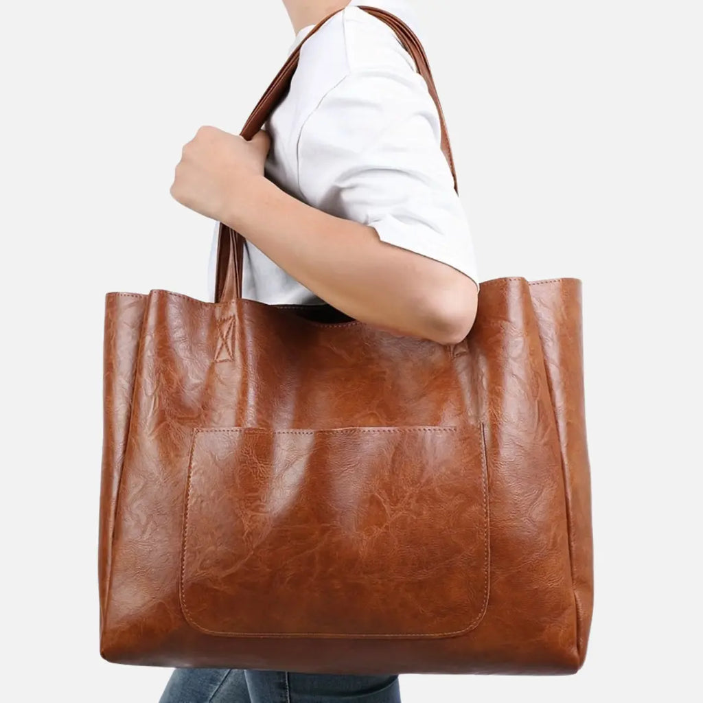 Nadezhda Damska Torebka Shopper ze Skóry PU | Minimalistyczna i Pojemna Butik Modowy