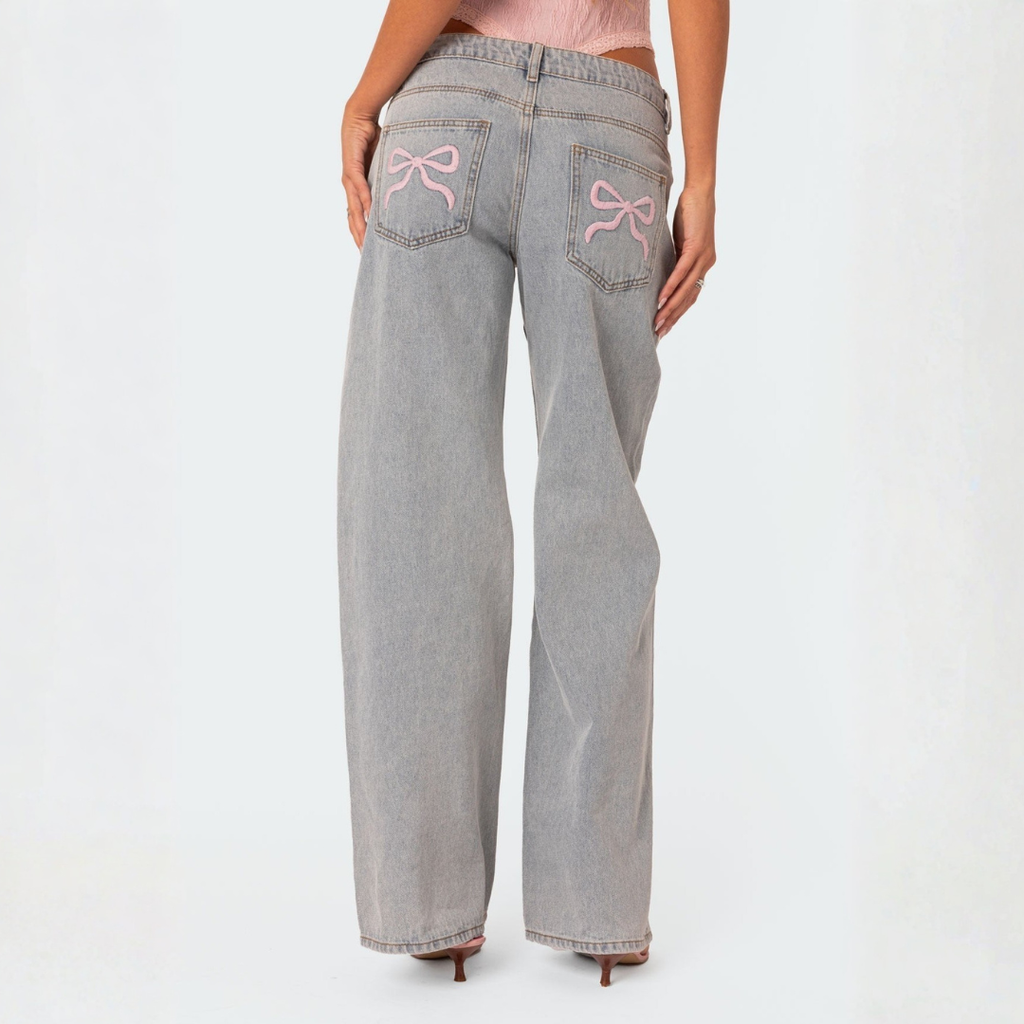 Chiara Szerokie Jeansy Damskie | Modne i Komfortowe Butik Modowy