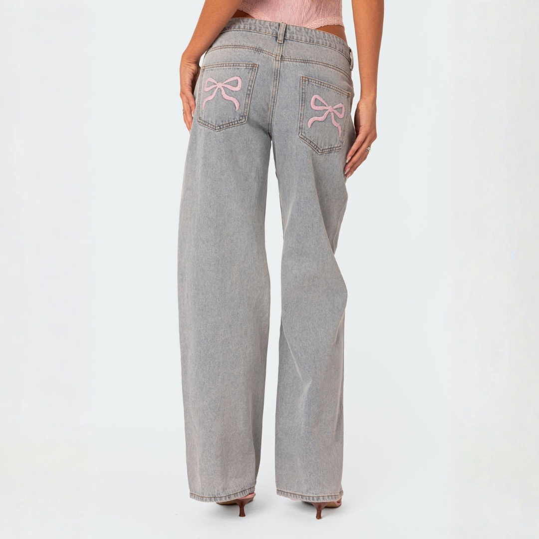 Chiara Szerokie Jeansy Damskie | Modne i Komfortowe Butik Modowy