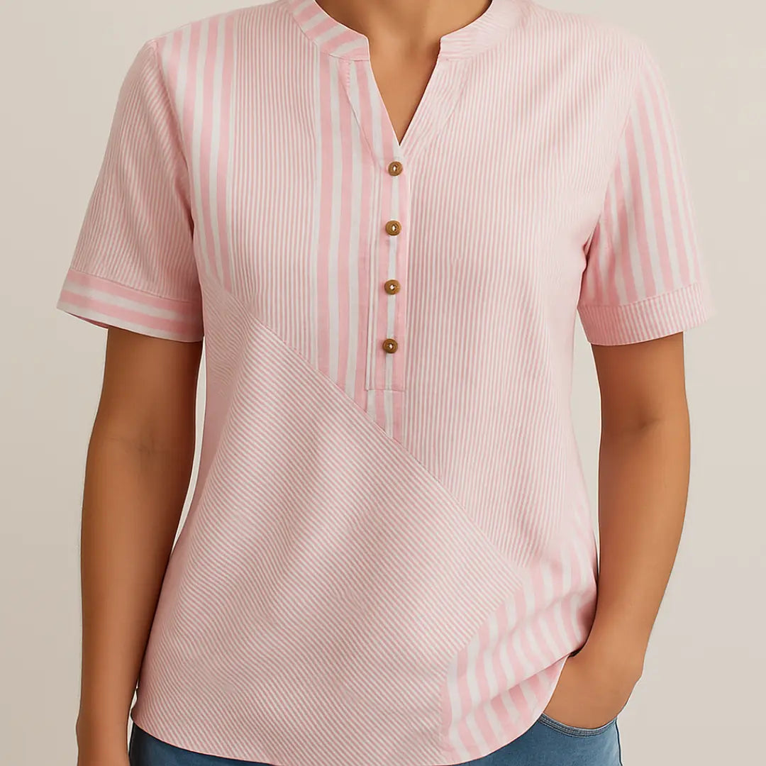 Ivana | Damska Bawełniana Bluzka | Luźny Krój Butik Modowy