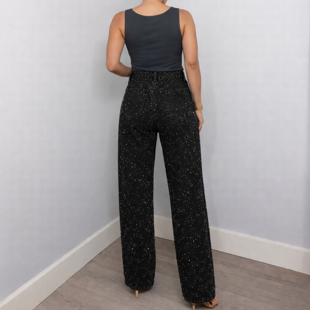 Lorenza Jeansy Damskie z Wysokim Stanem | Stylowe i Modne Butik Modowy