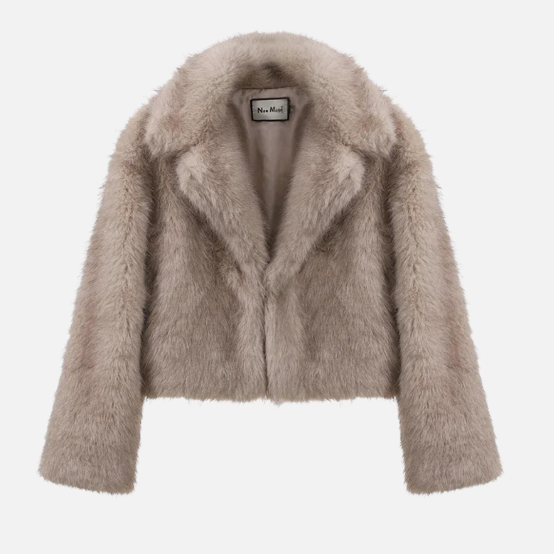 Chona Kurtka Damska ze Sztucznego Futra | Krótka i Elegancka Butik Modowy