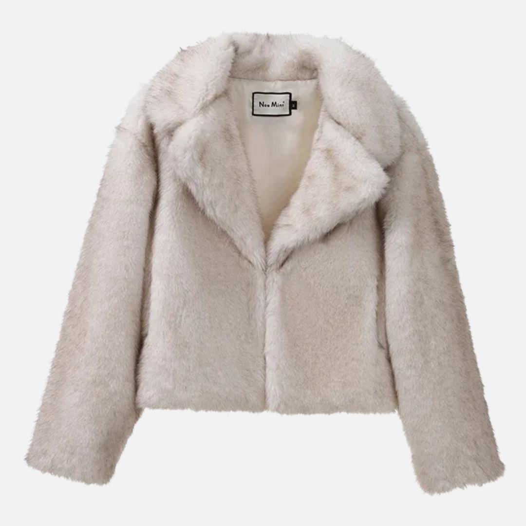 Chona Kurtka Damska ze Sztucznego Futra | Krótka i Elegancka Butik Modowy