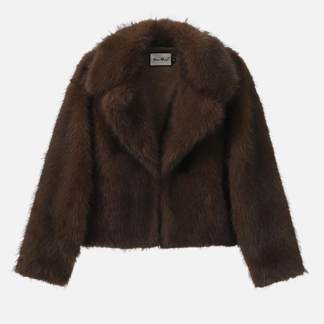 Chona Kurtka Damska ze Sztucznego Futra | Krótka i Elegancka Butik Modowy