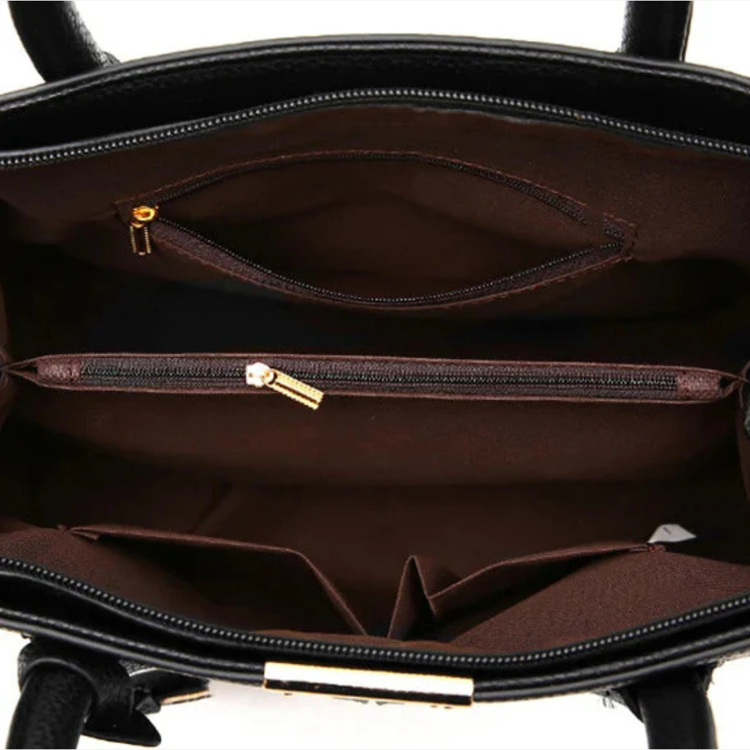 Bronya Elegancka Torebka Damska Do Ręki | Prostokątna Z Paskiem Butik Modowy