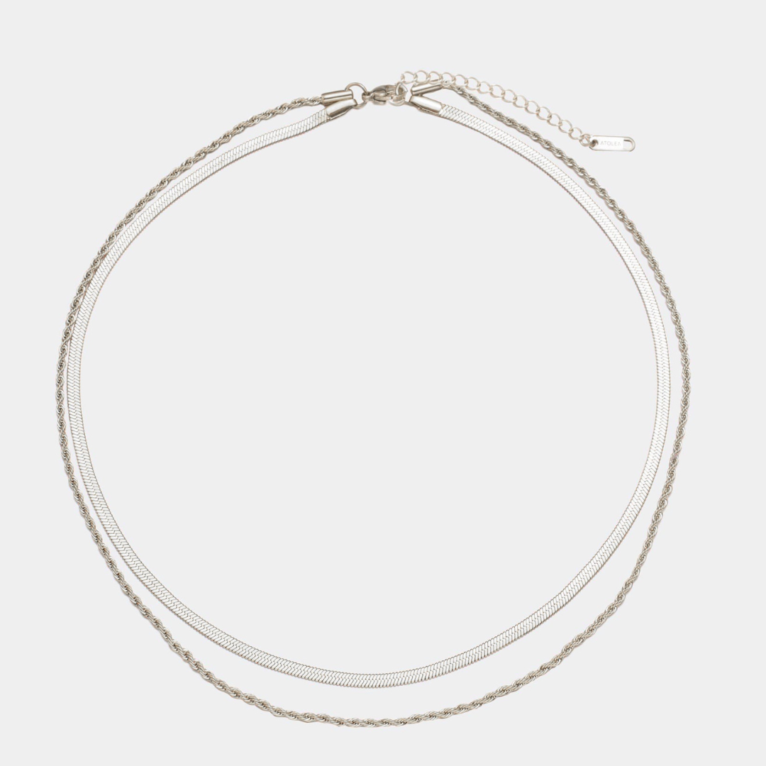 Lucyna Naszyjnik Warstwowy | Złoty i Wodoodporny