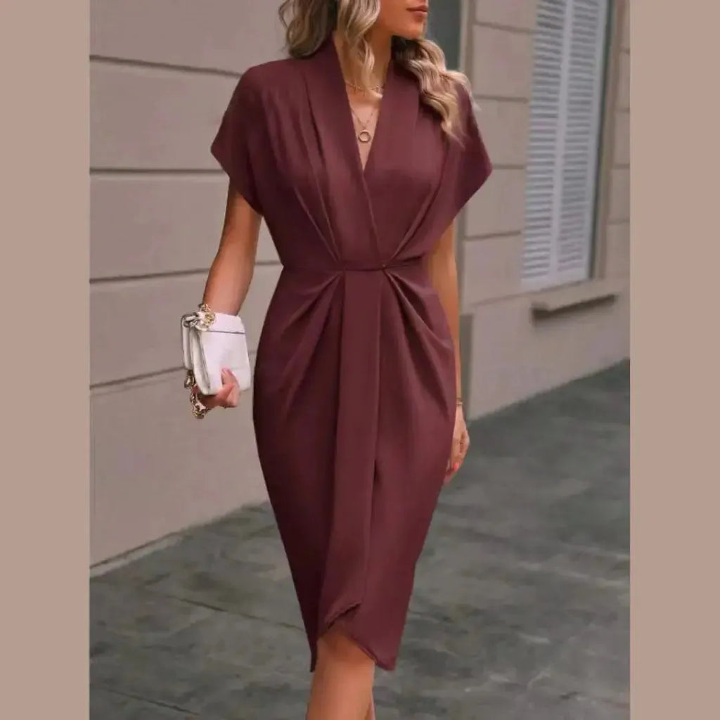 Adriana | Sukienka Damska Kopertowa Stylowa | Midi Butik Modowy