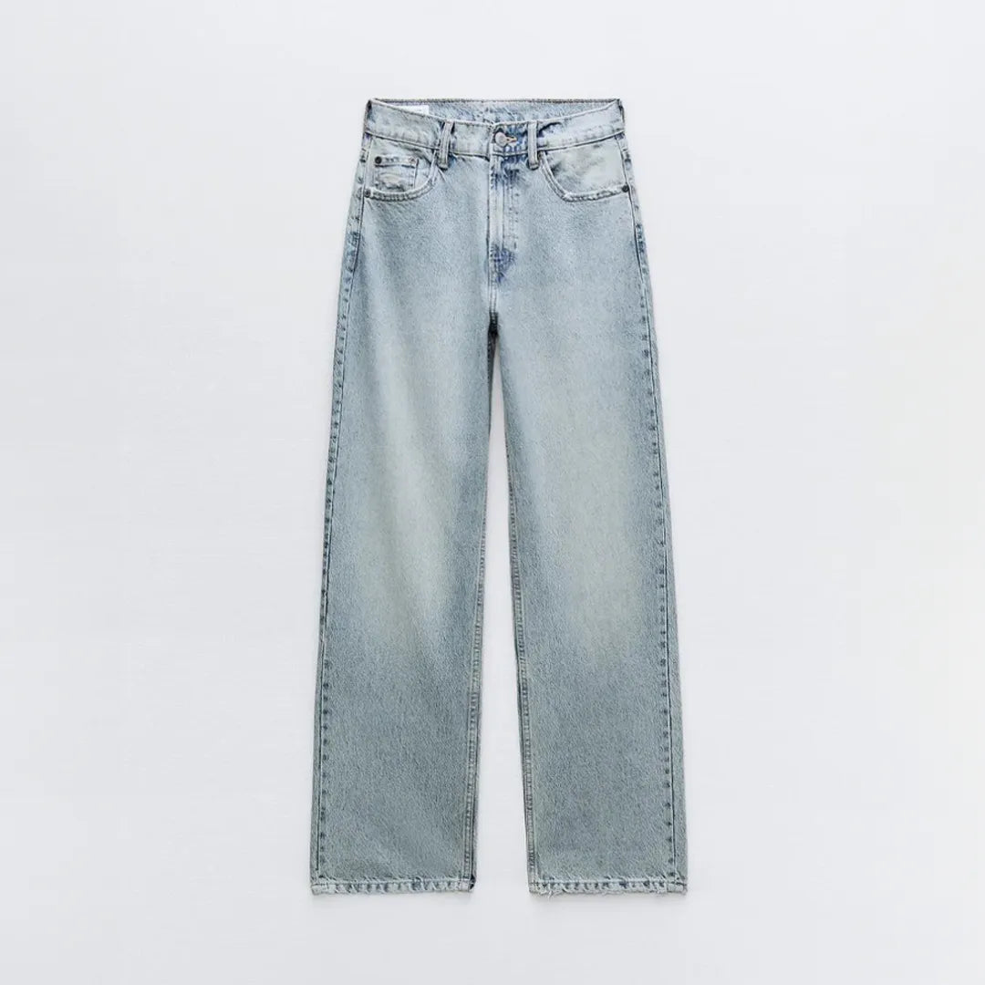 Amalja Jeansy Damskie z Wysokim Stanem | Modne i Stylowe Butik Modowy