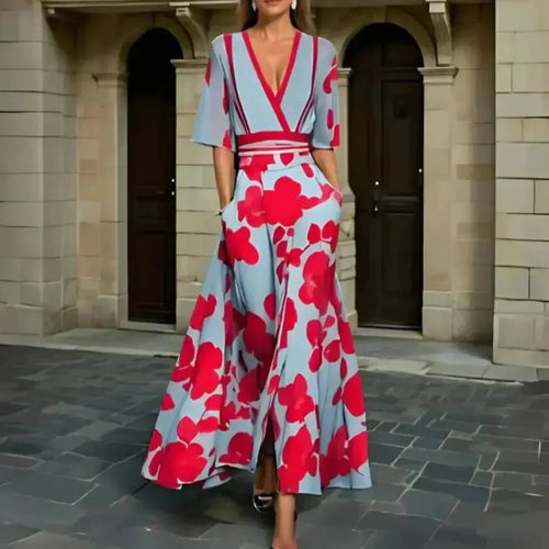 Amy | Sukienka Damska Elegancka Kwiatowa | Maxi Butik Modowy