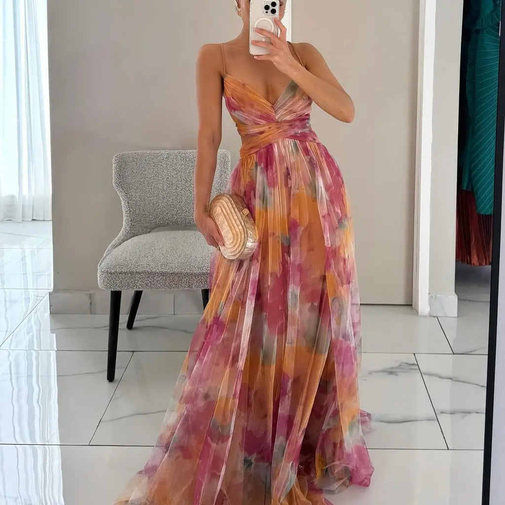 Ariana | Sukienka Damska Letnia Kwiatowa | Maxi Butik Modowy