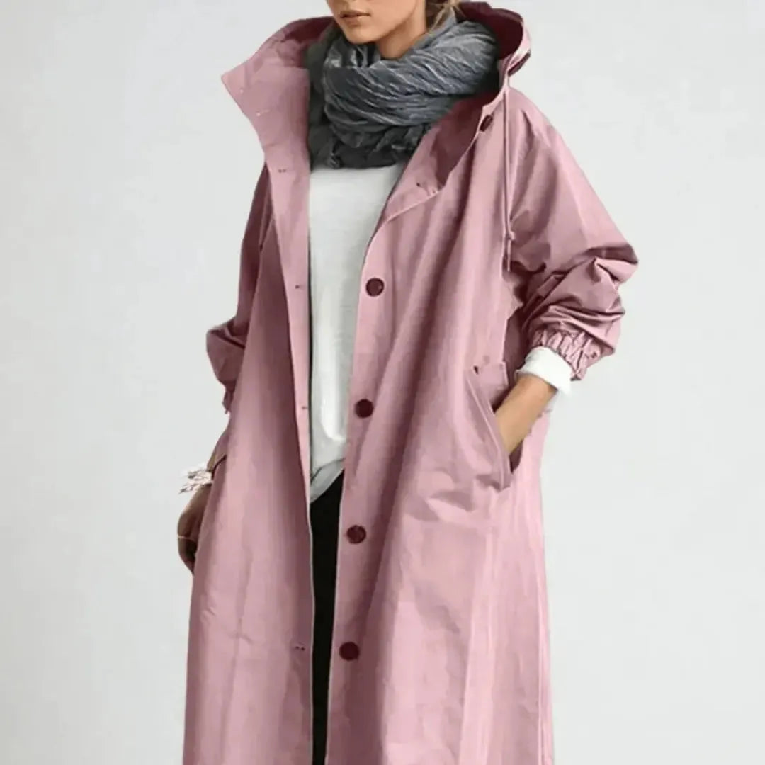Celina | Damski Elegancki Płaszcz Przeciwdeszczowy | Wodoodporny Butik Modowy