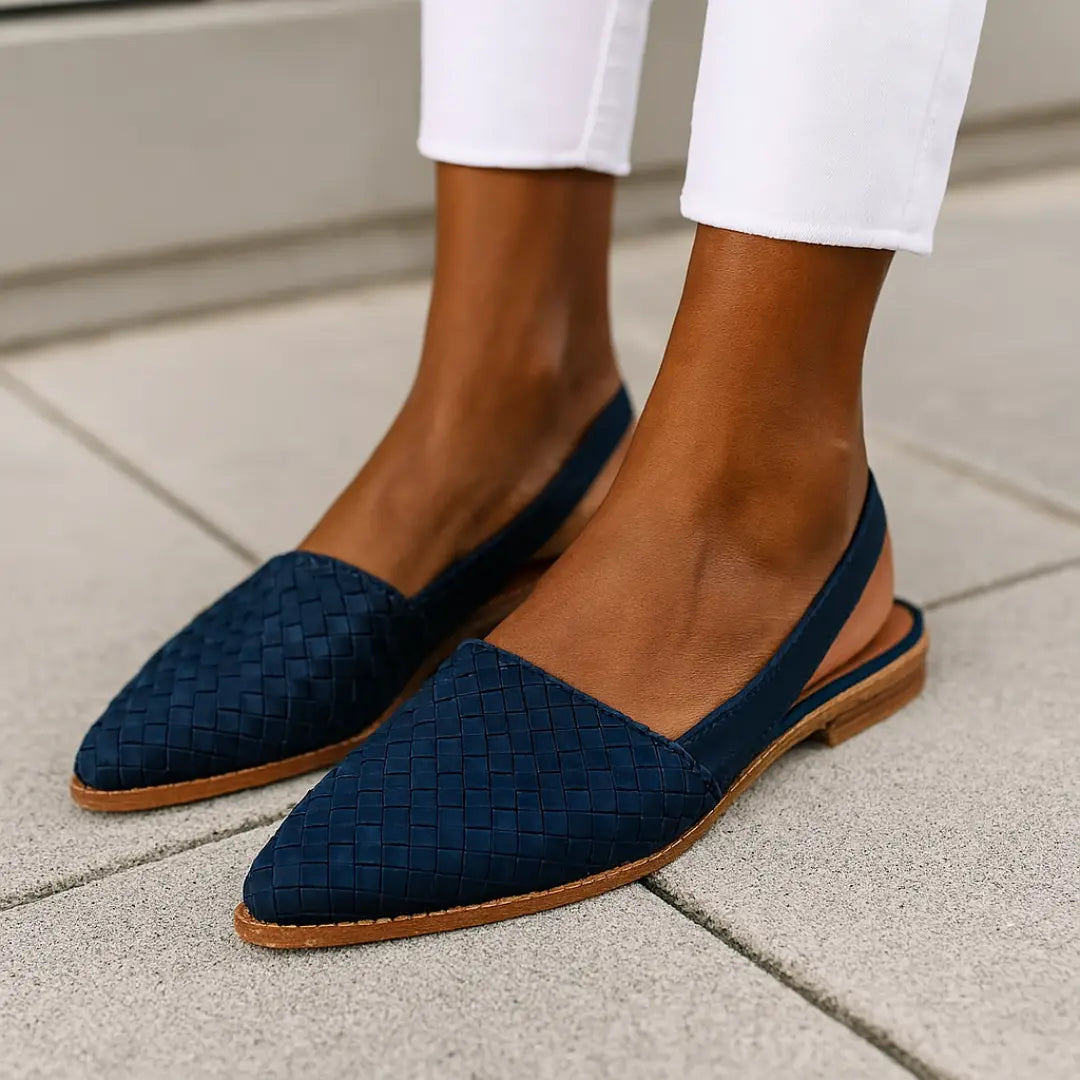 Chloe | Damskie Plecione Wsuwane Półbuty | Eleganckie Butik Modowy