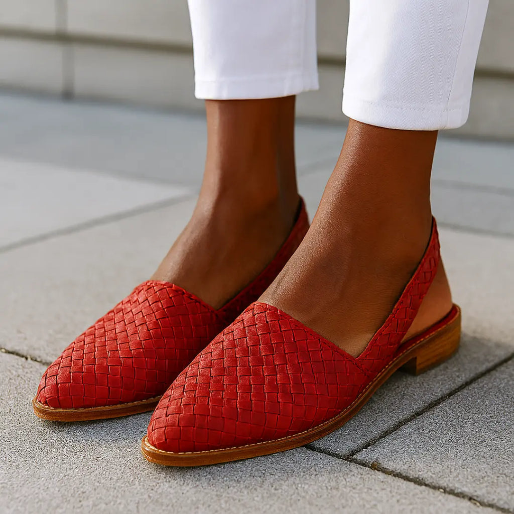 Chloe | Damskie Plecione Wsuwane Półbuty | Eleganckie Butik Modowy