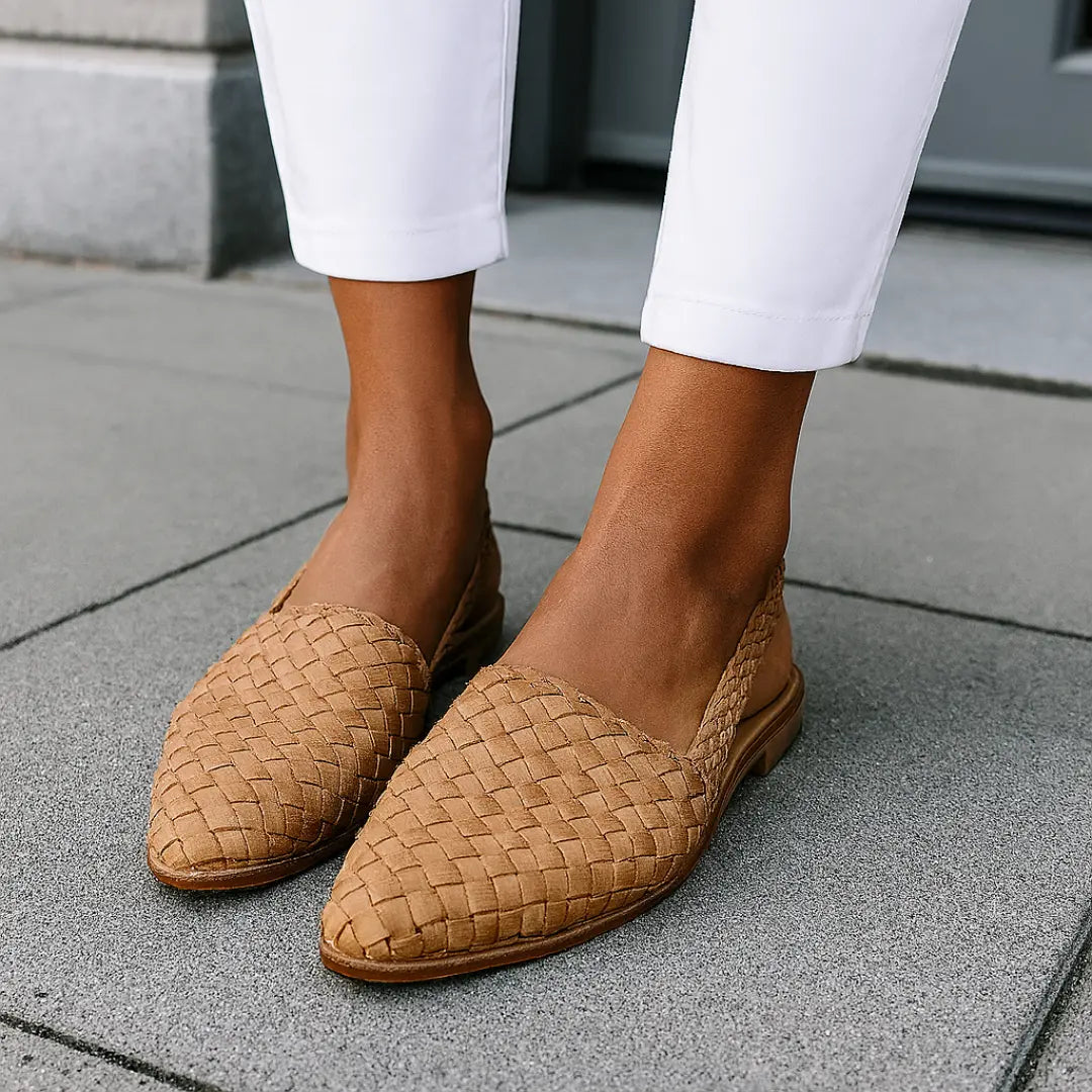 Chloe | Damskie Plecione Wsuwane Półbuty | Eleganckie Butik Modowy