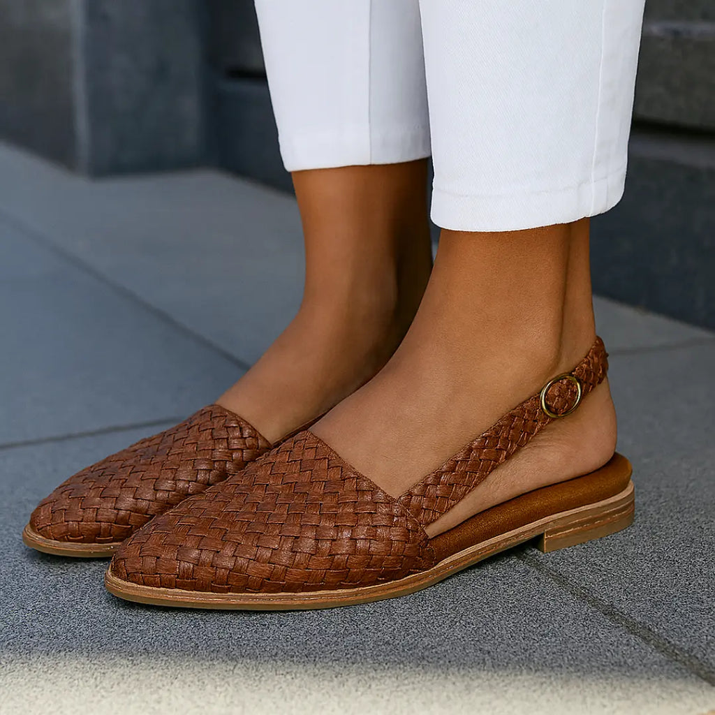 Chloe | Damskie Plecione Wsuwane Półbuty | Eleganckie Butik Modowy