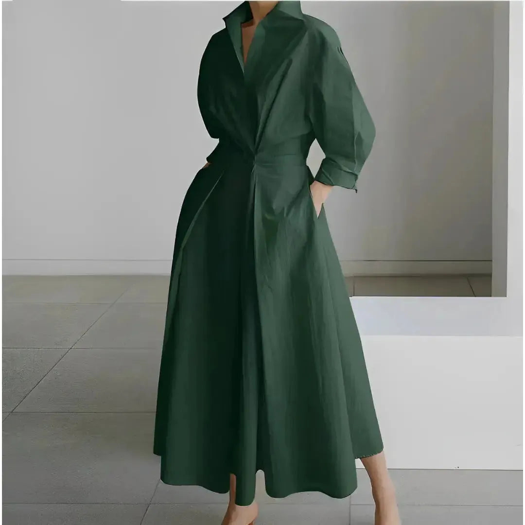 Elise | Minimalistyczna sukienka koszulowa | Maxi Butik Modowy