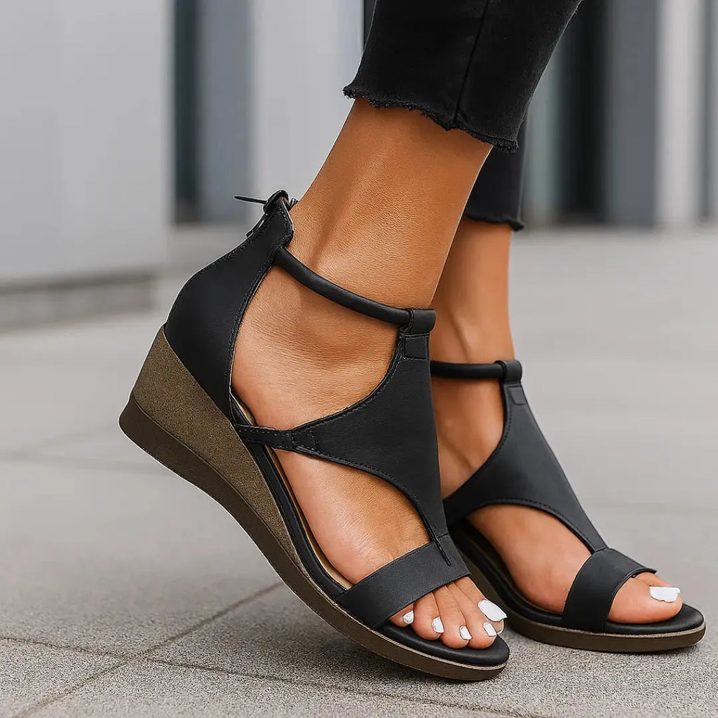 Francesca | Damskie Eleganckie Sandały | Na Koturnie Butik Modowy