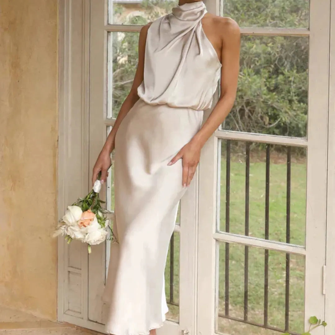 Gabriella | Sukienka Damska Elegancka Nowoczesna | Midi Butik Modowy