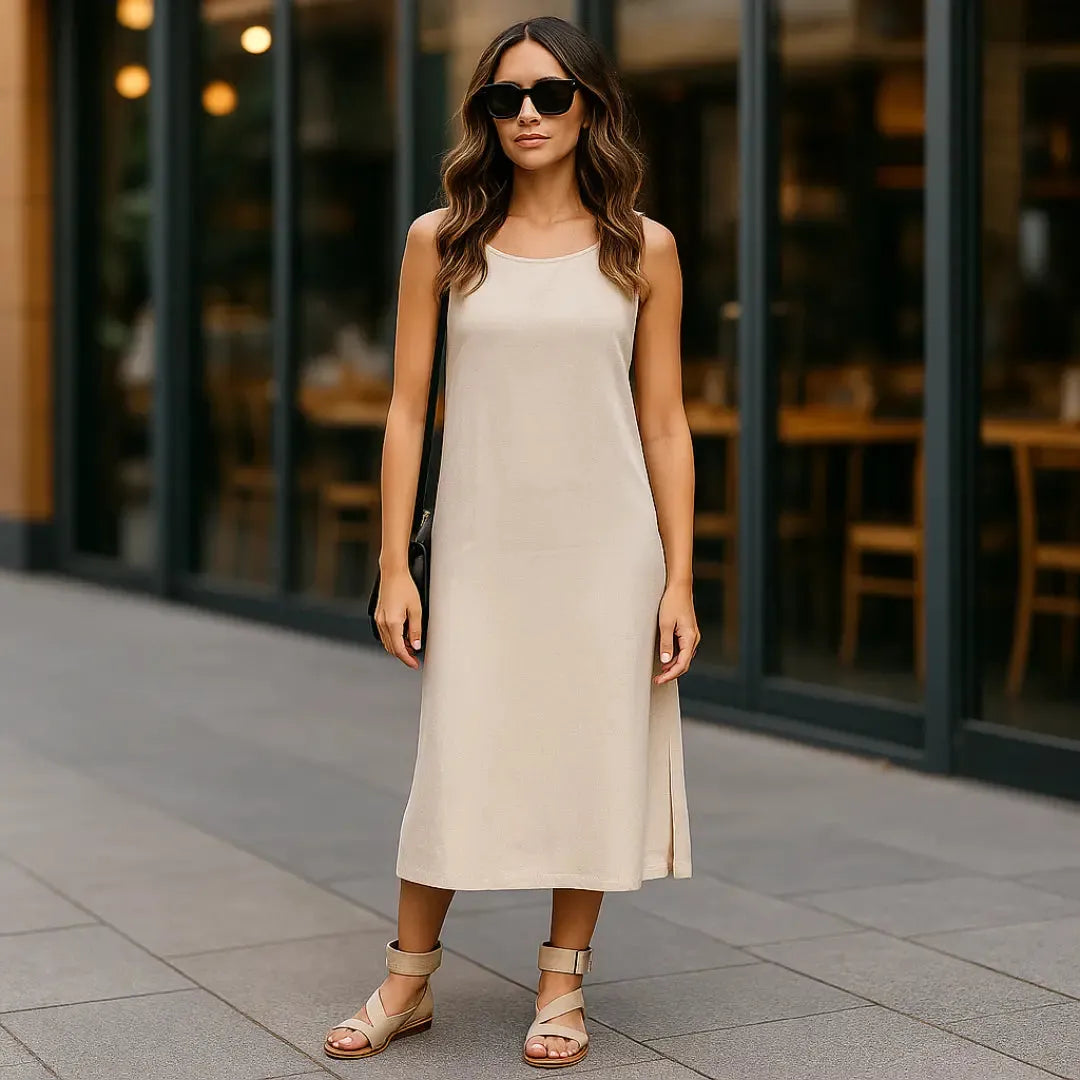 Gemma | Damskie Stylowe Płaskie Sandały | Krzyżowane Paski Butik Modowy