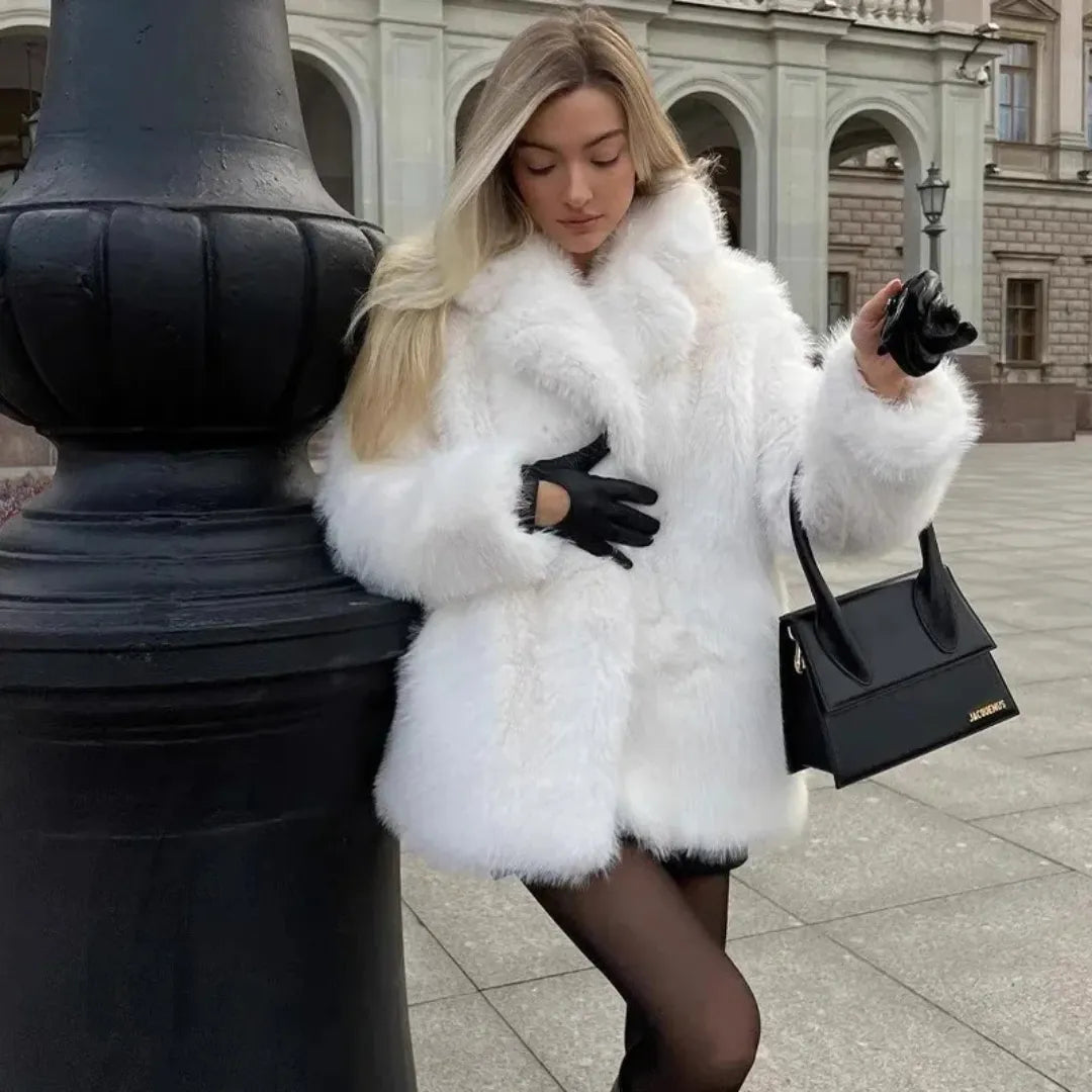 Janeska Kurtka Damska ze Sztucznego Futra | Elegancka i Miękka Butik Modowy