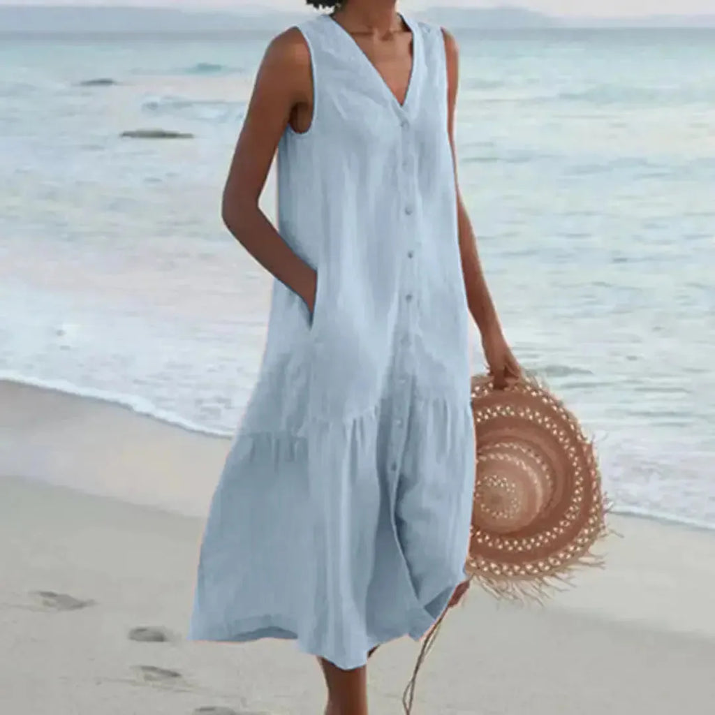 Luna | Sukienka Damska Letnia Minimalistyczna | Midi Butik Modowy