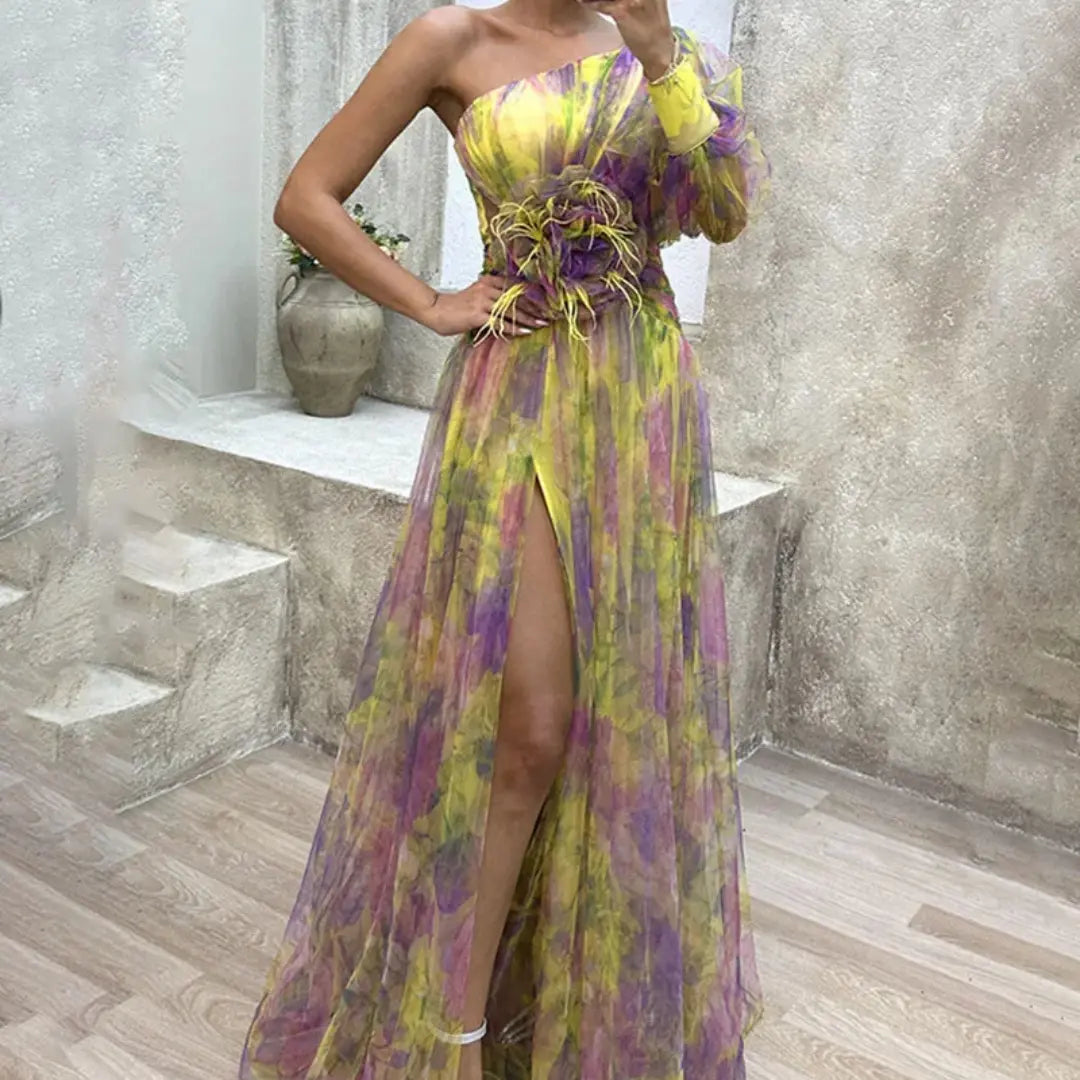 Mirella | Sukienka Damska Wieczorowa Kwiatowa | Maxi Butik Modowy