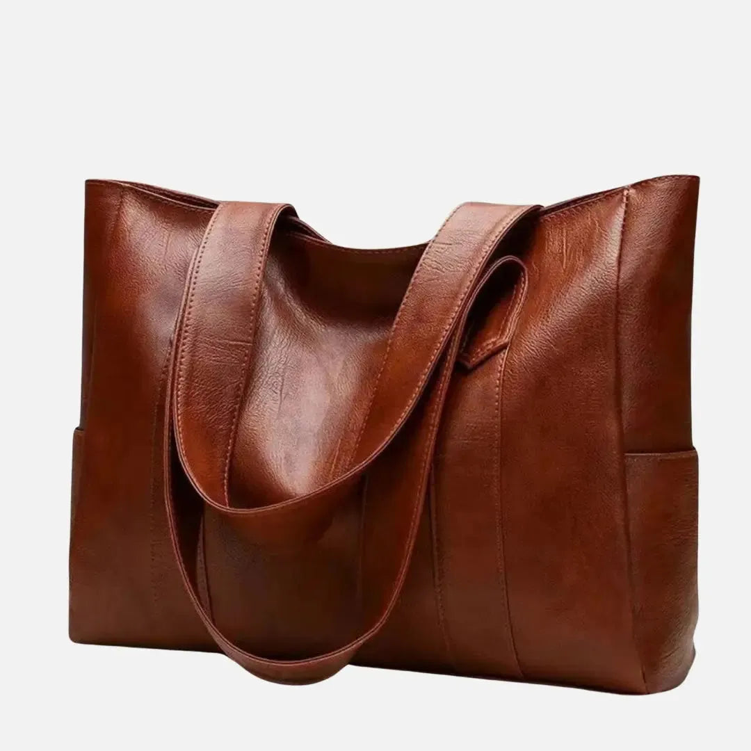 Olesya Damska Torebka Shopper Vintage ze Skóry Ekologicznej | Pojemna i Elegancka Butik Modowy