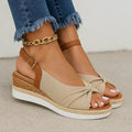 Olivia | Damskie Stylowe Sandały Espadryle | Na Koturnie Butik Modowy