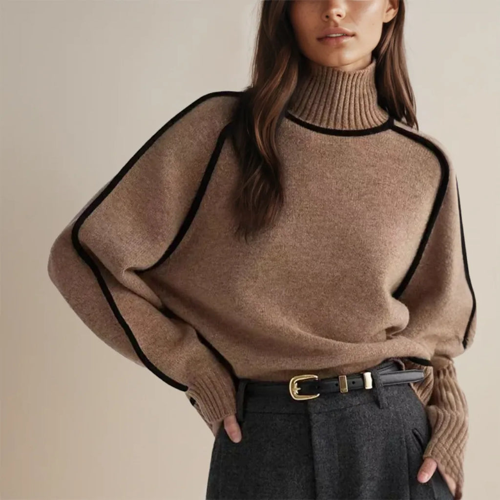 Patryka Ciepły Sweter Damski z Golfem | Jesień Zima Butik Modowy