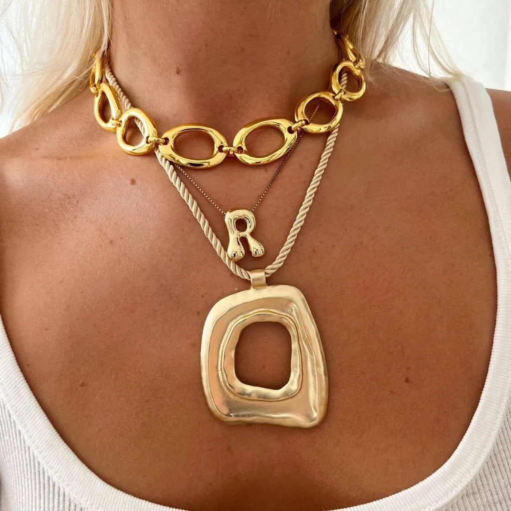 Renia Efektowny Naszyjnik | Pozłacany 18K Butik Modowy
