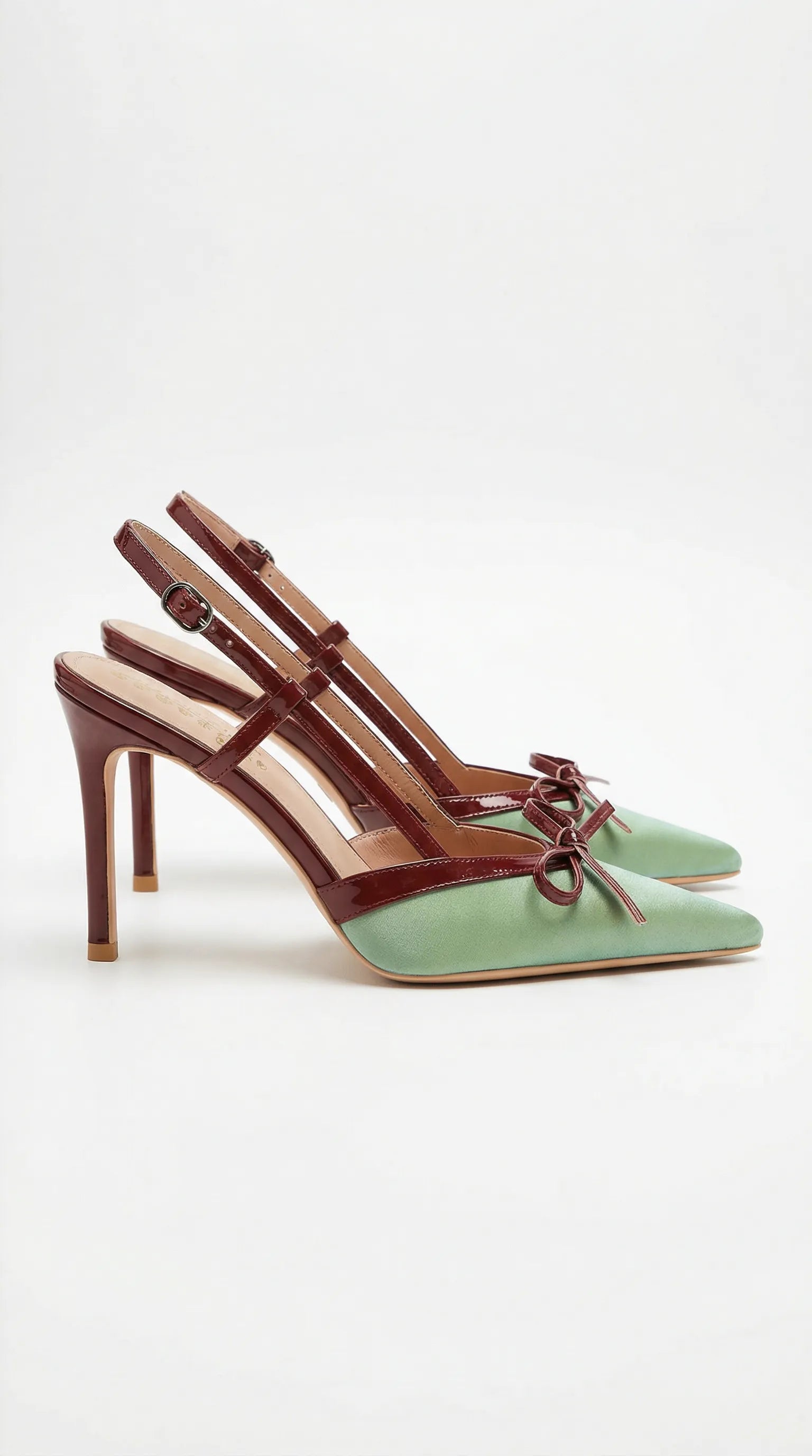 Rosa Mae Czółenka Damskie | Satynowe z Kokardką, Wysoki Obcas 9 cm Butik Modowy