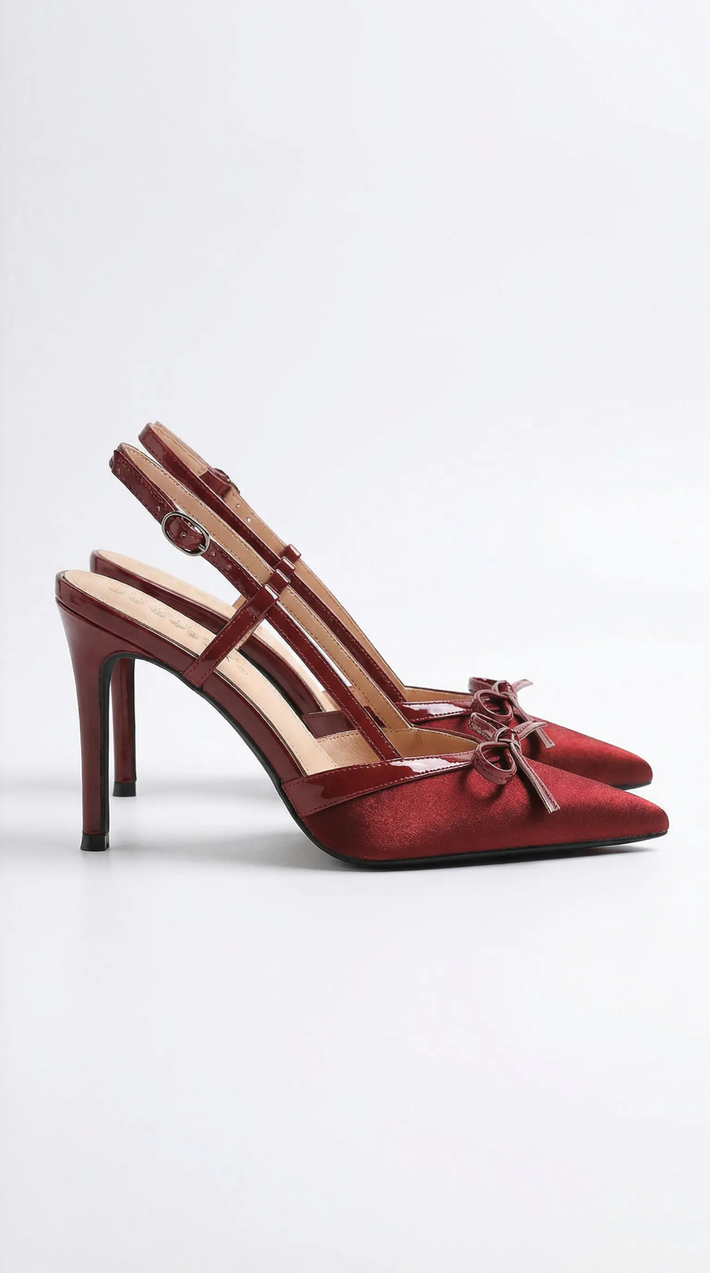 Rosa Mae Czółenka Damskie | Satynowe z Kokardką, Wysoki Obcas 9 cm Butik Modowy