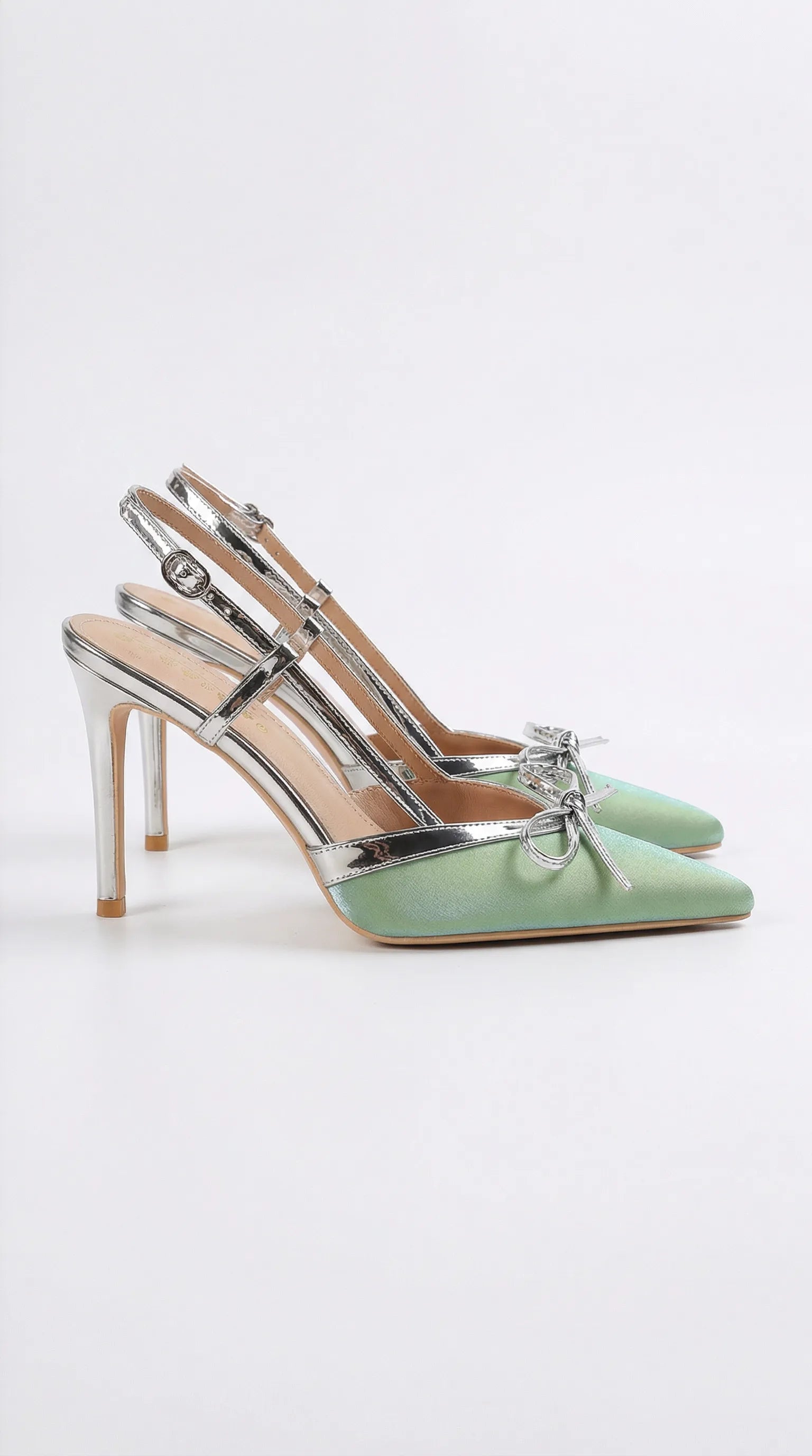 Rosa Mae Czółenka Damskie | Satynowe z Kokardką, Wysoki Obcas 9 cm Butik Modowy