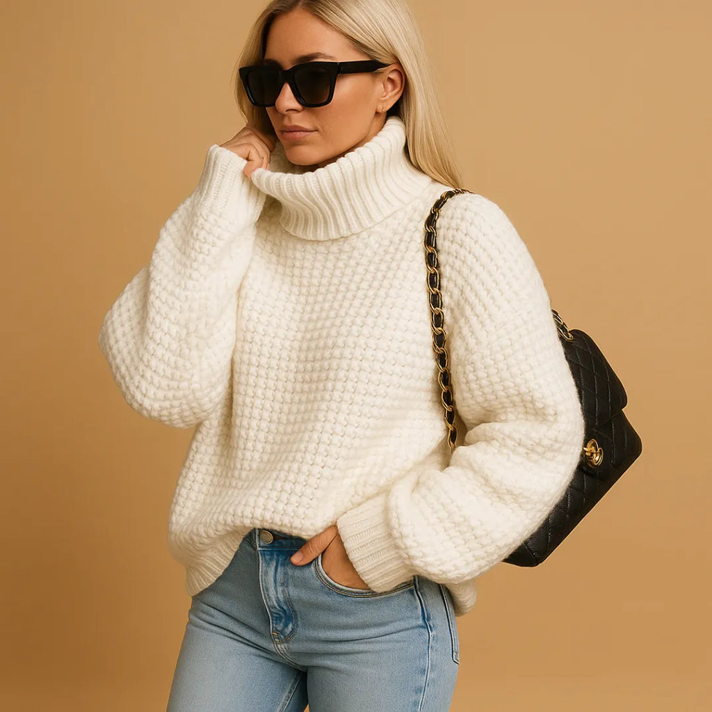 Sabinka Dziany Sweter Damski | Ciepły i Wygodny Butik Modowy