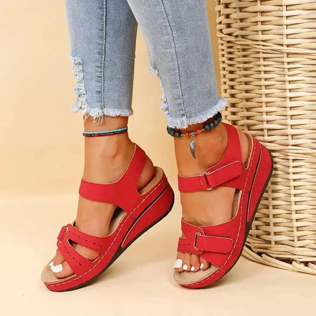 Sandra | Sandały Damskie Regulowane Stylowe | Na Platformie Butik Modowy