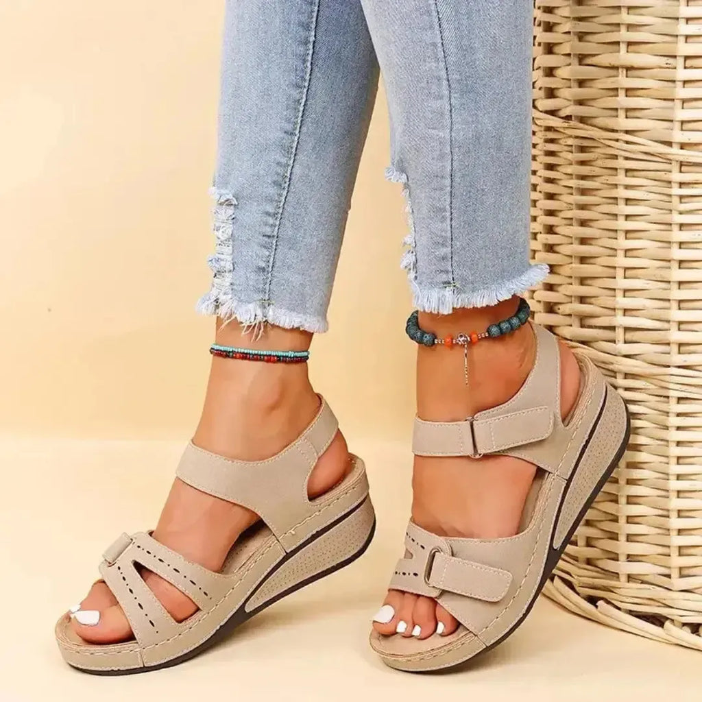 Sandra | Sandały Damskie Regulowane Stylowe | Na Platformie Butik Modowy